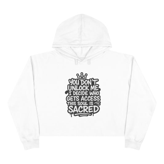 Sacred Soul Crop Hoodie