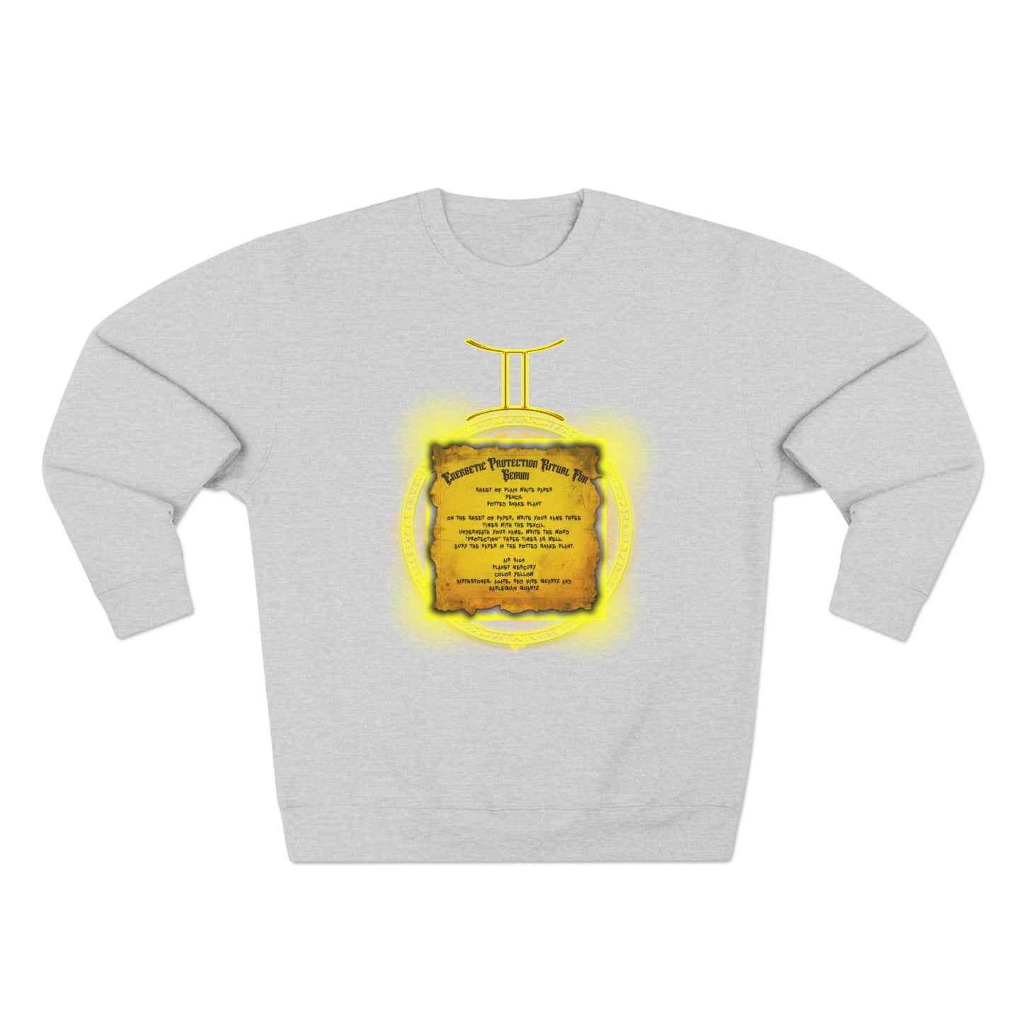 Gemini Protection Ritual Graphic Sweatshirt - Brazilian Folk Magik