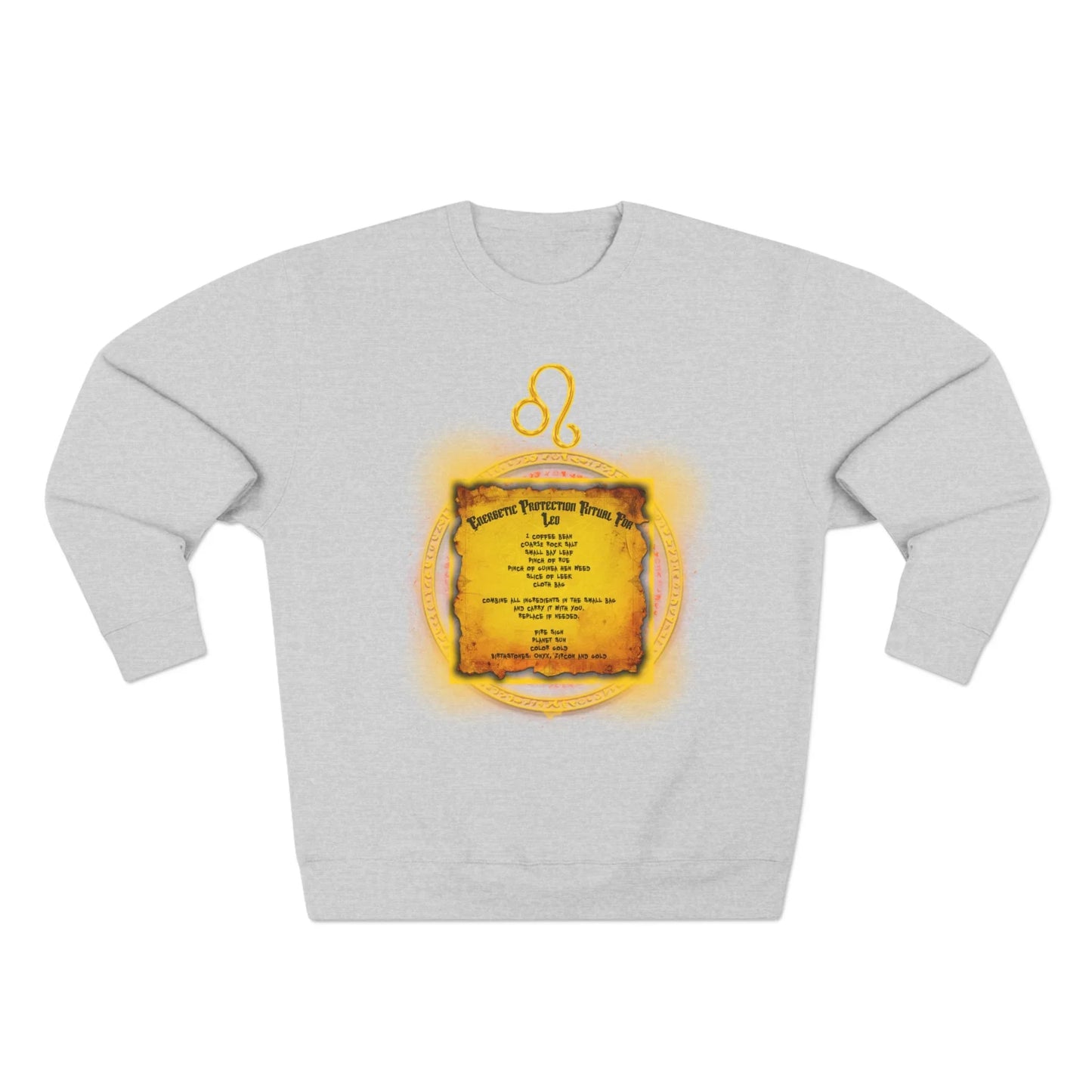 Leo Protection Ritual Graphic Sweatshirt - Brazilian Folk Magik