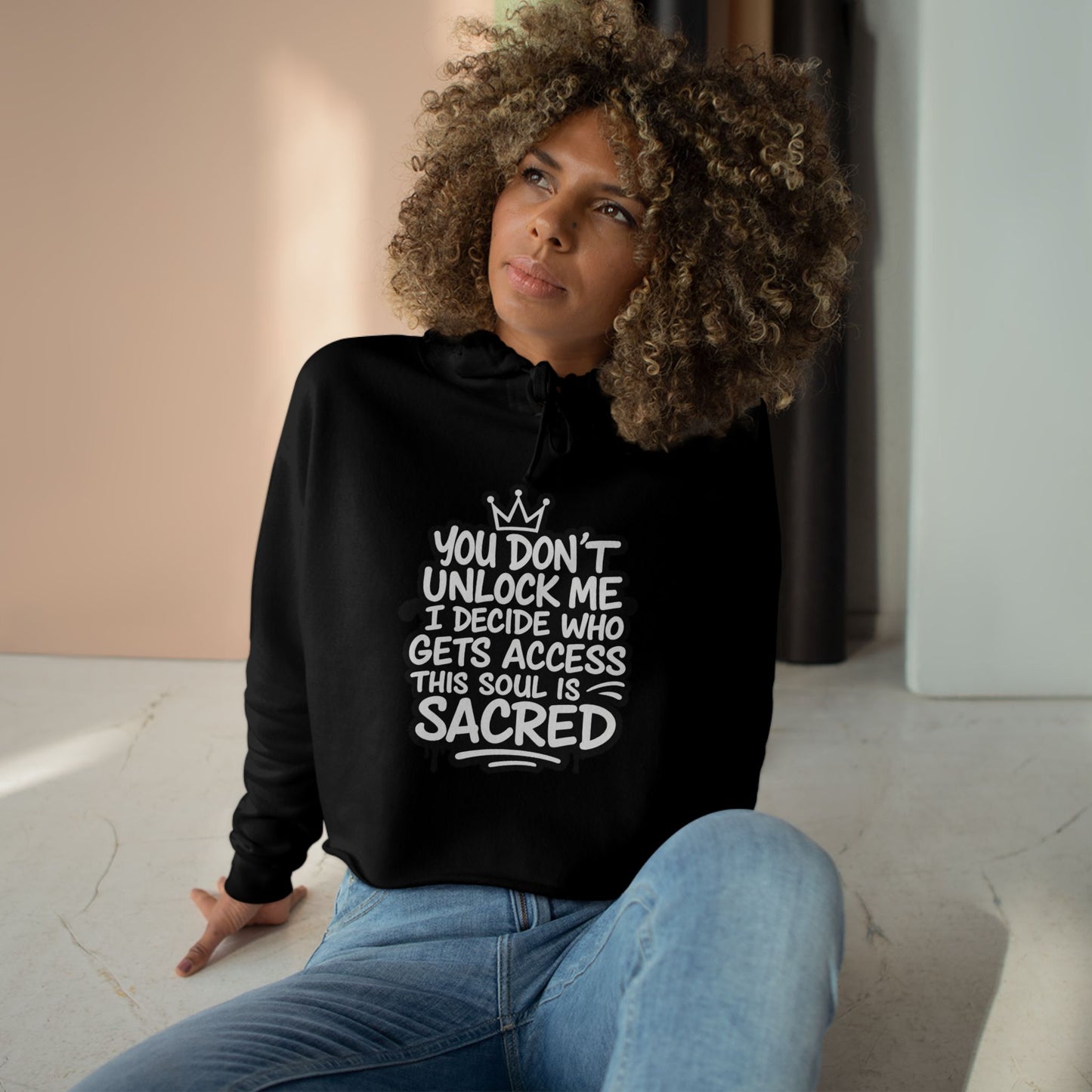 Sacred Soul Crop Hoodie