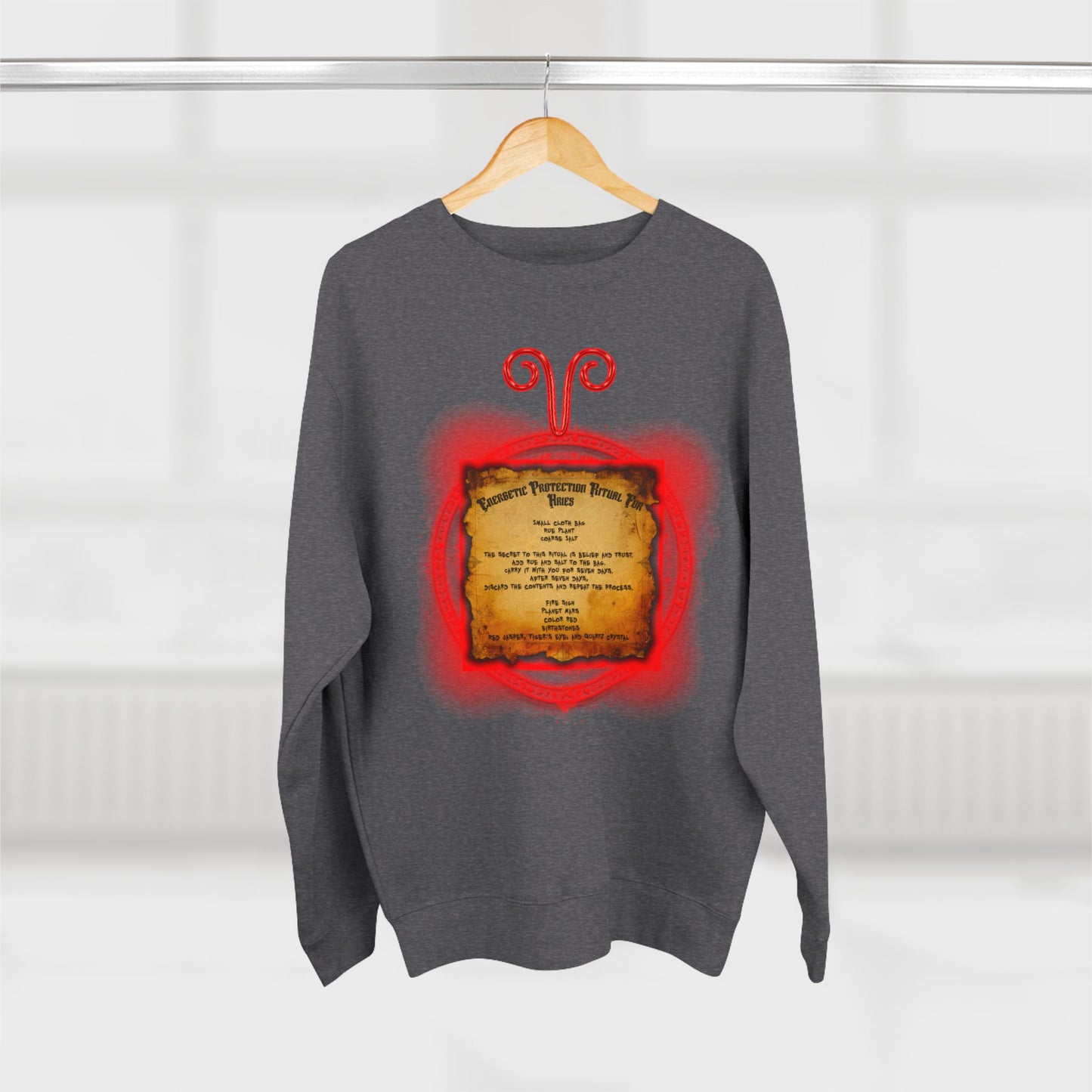 Aries Zodiac Protection Ritual Sweatshirt - Brazilian Folk Magik