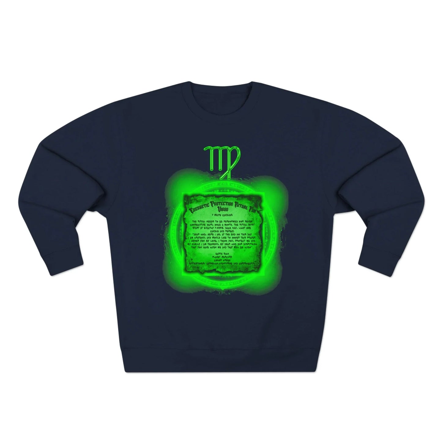 Virgo Protection Ritual Graphic Sweatshirt - Brazilian Folk Magik