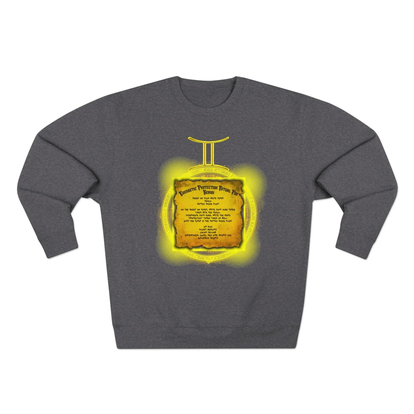 Gemini Protection Ritual Graphic Sweatshirt - Brazilian Folk Magik