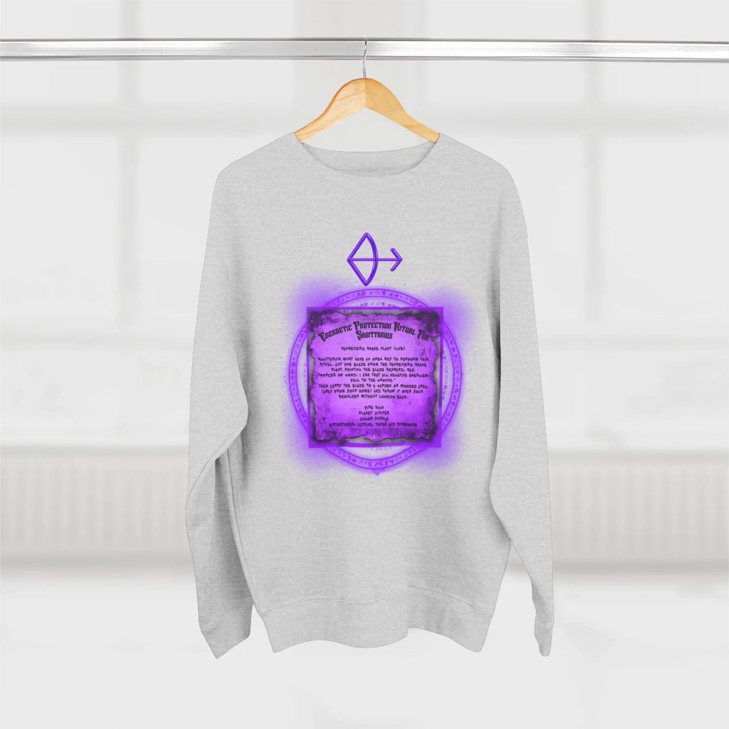Sagittarius Protection Ritual Graphic Sweatshirt - Brazilian Folk Magik