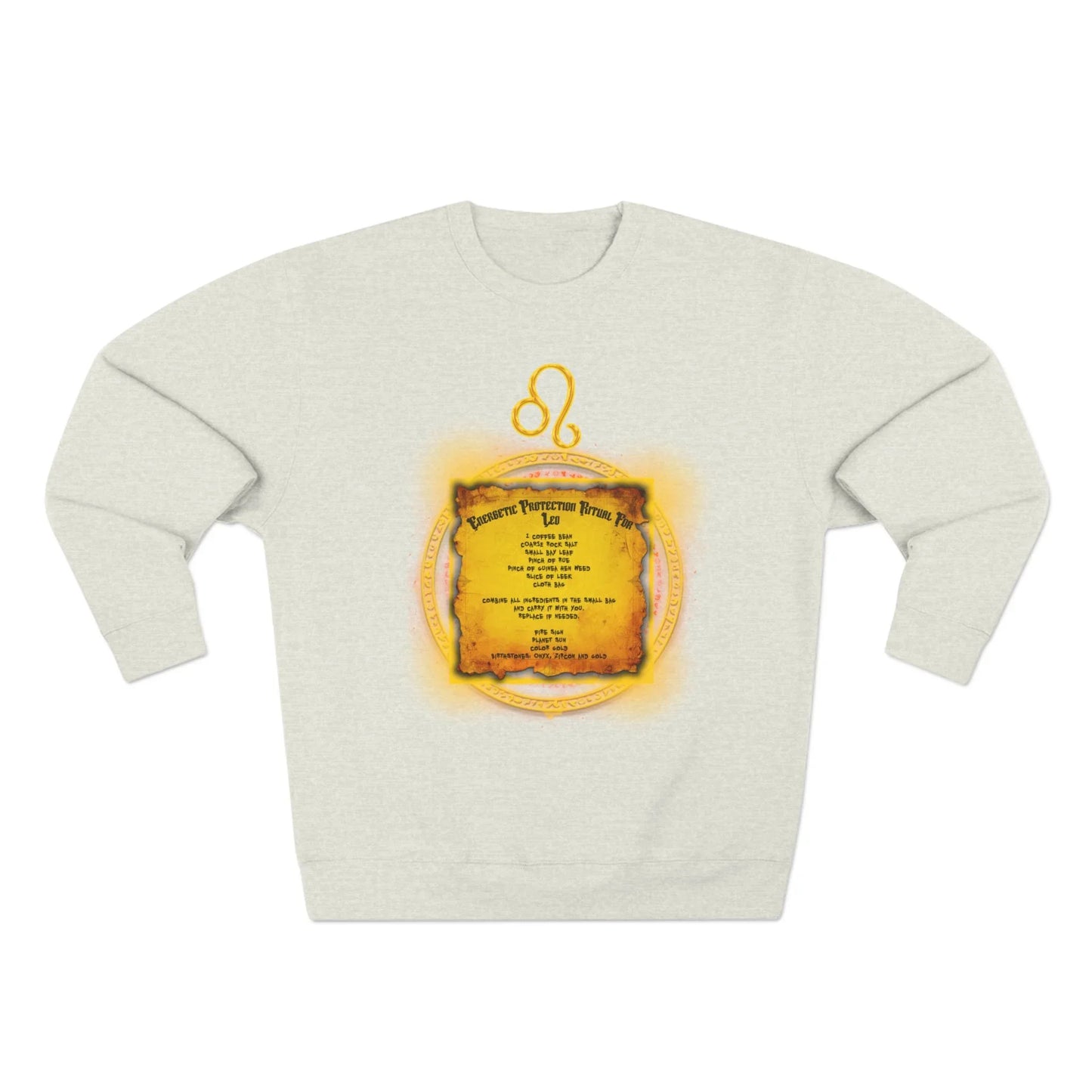 Leo Protection Ritual Graphic Sweatshirt - Brazilian Folk Magik