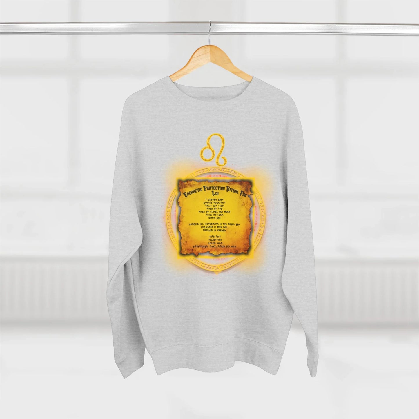 Leo Protection Ritual Graphic Sweatshirt - Brazilian Folk Magik