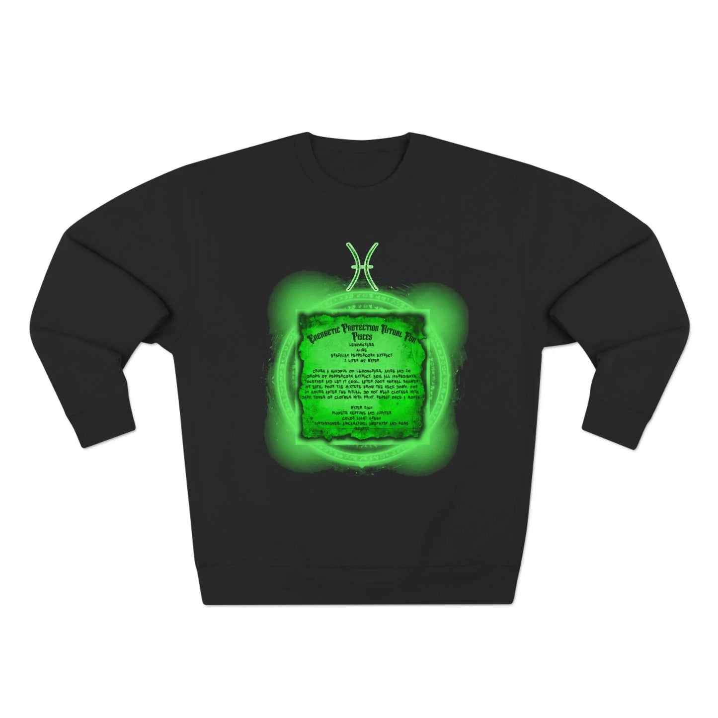 Pisces Protection Ritual Graphic Sweatshirt - Brazilian Folk Magik