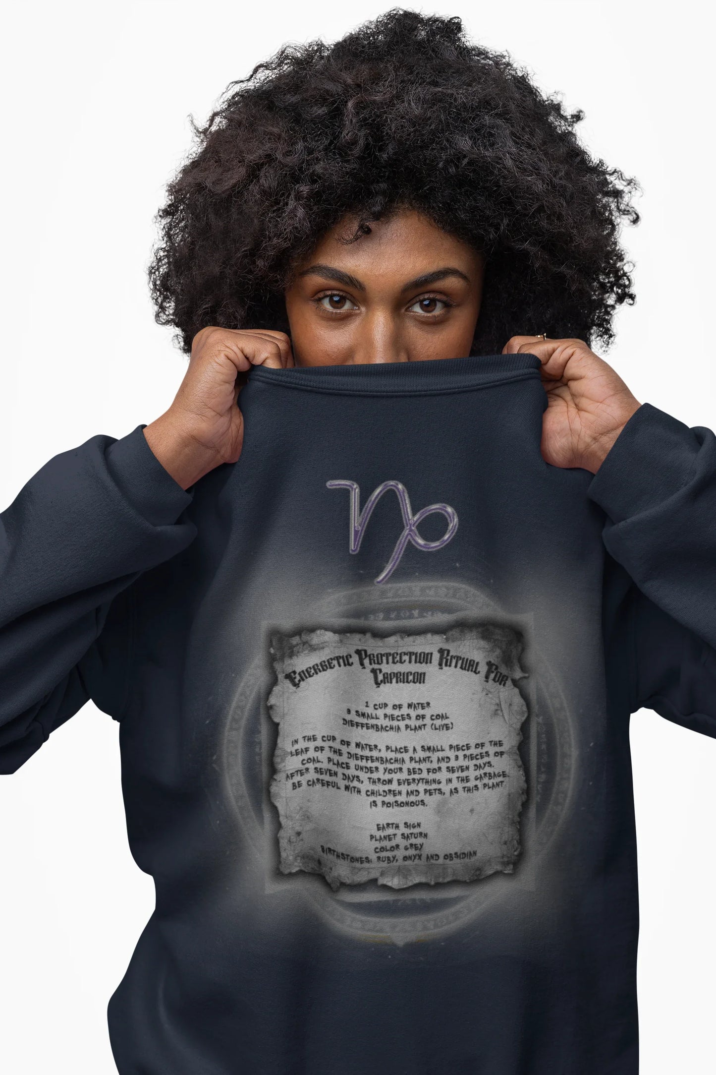 Capricorn Protection Ritual Graphic Sweatshirt - Brazilian Folk Magik