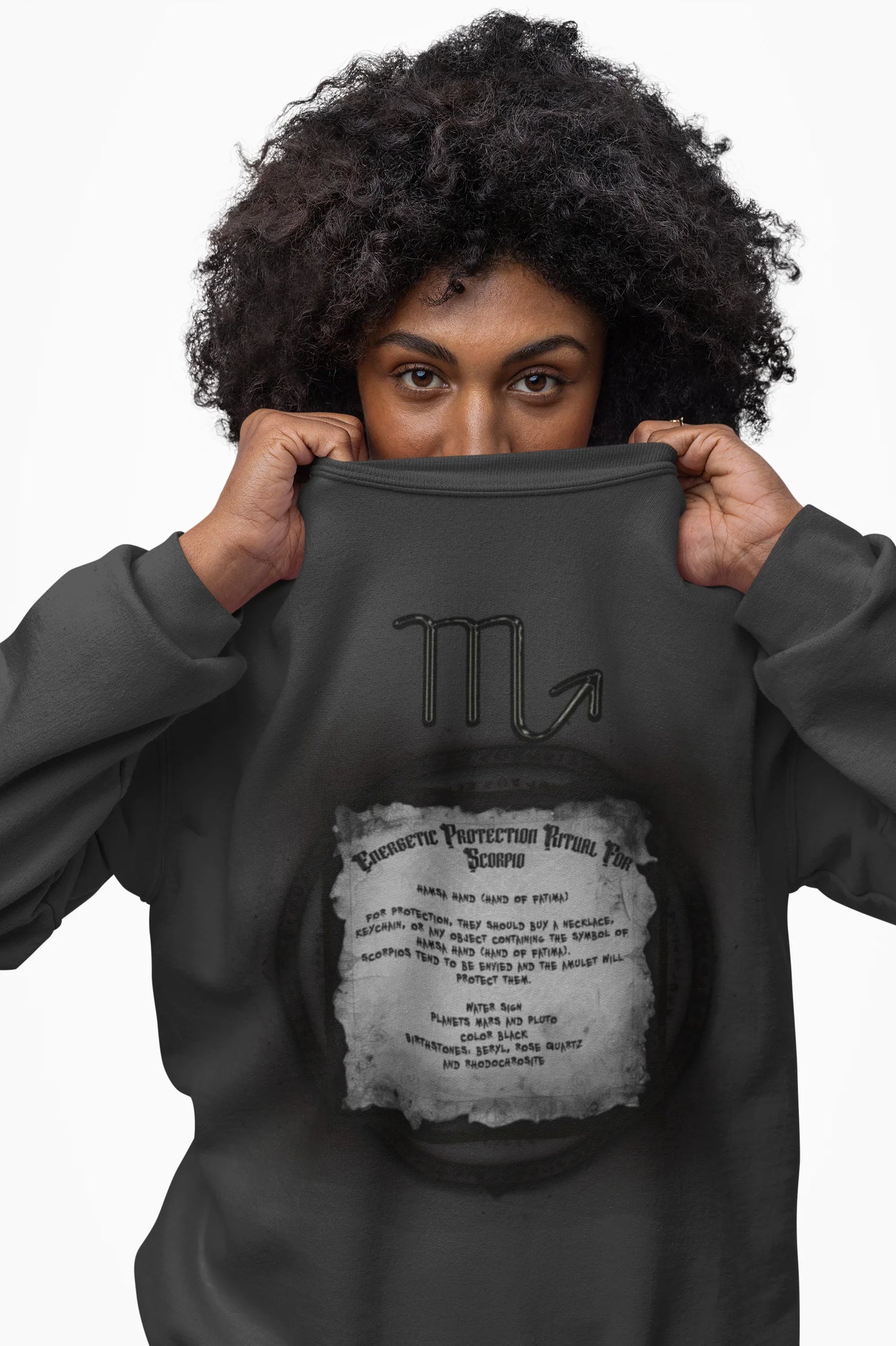 Scorpio Protection Ritual Graphic Sweatshirt - Brazilian Folk Magik