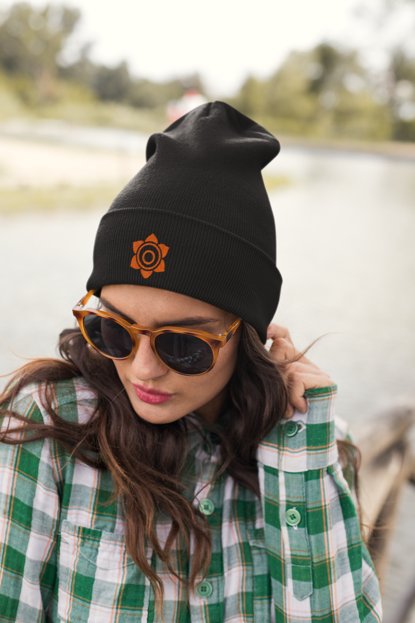Boho Embroidered Knit Beanie Sacral – FL∆ME