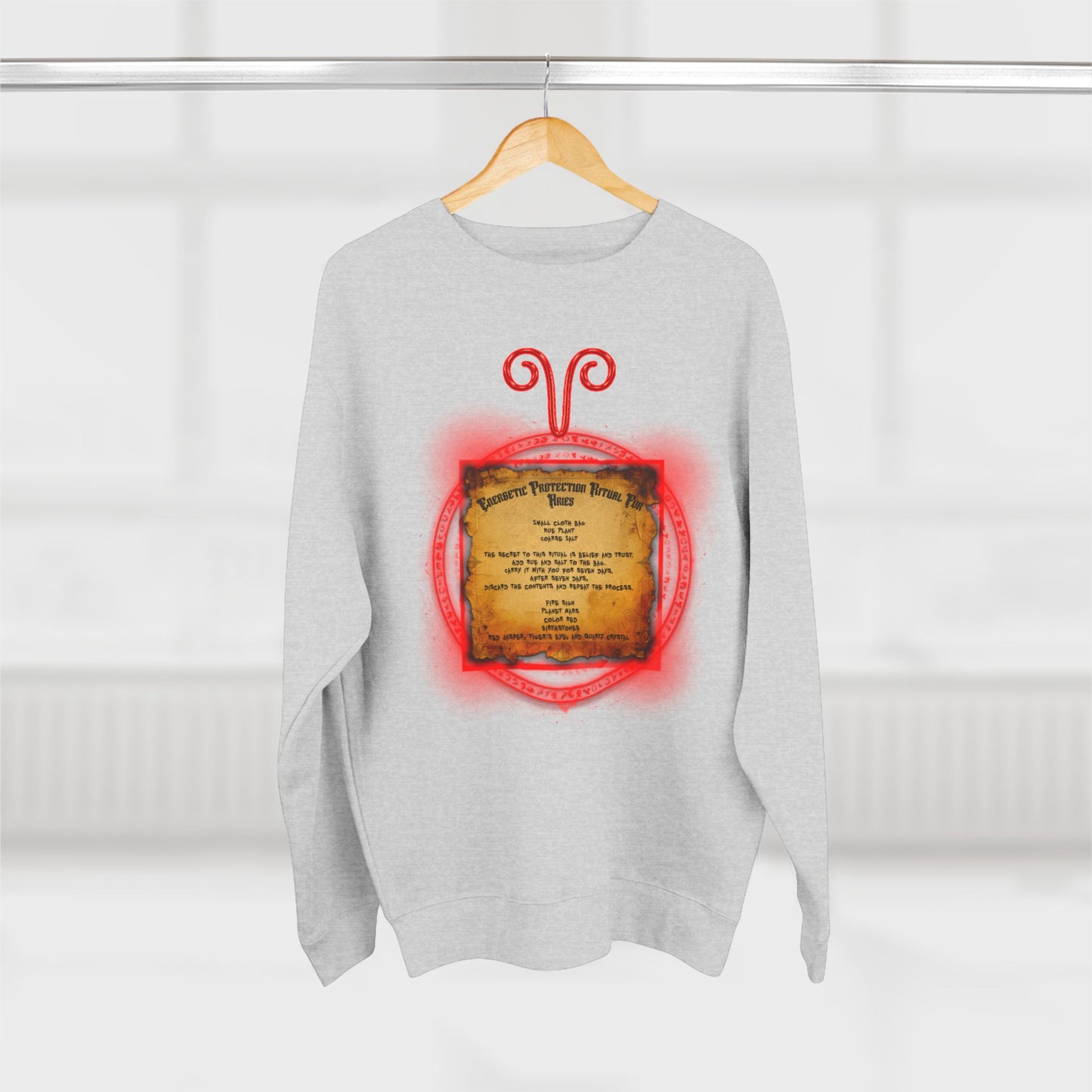 Aries Zodiac Protection Ritual Sweatshirt - Brazilian Folk Magik