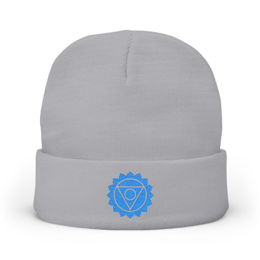 Boho Embroidered Knit Beanie Throat – SPE∆K