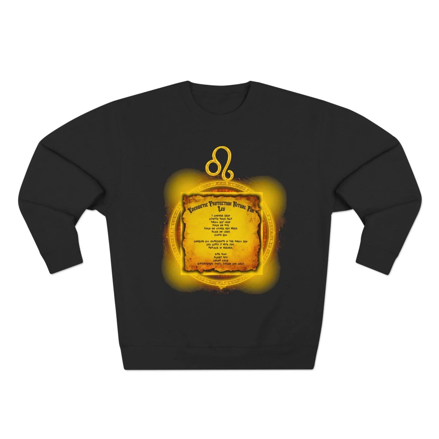 Leo Protection Ritual Graphic Sweatshirt - Brazilian Folk Magik