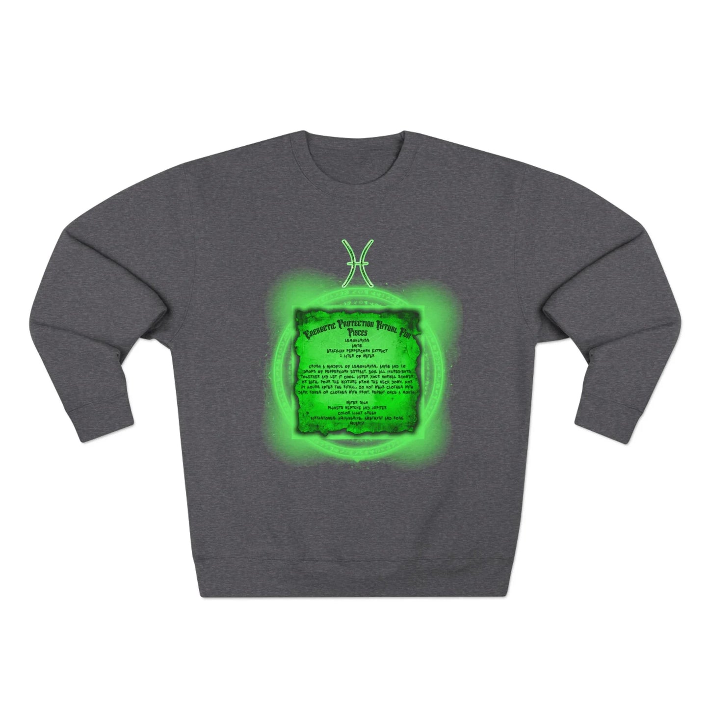 Pisces Protection Ritual Graphic Sweatshirt - Brazilian Folk Magik