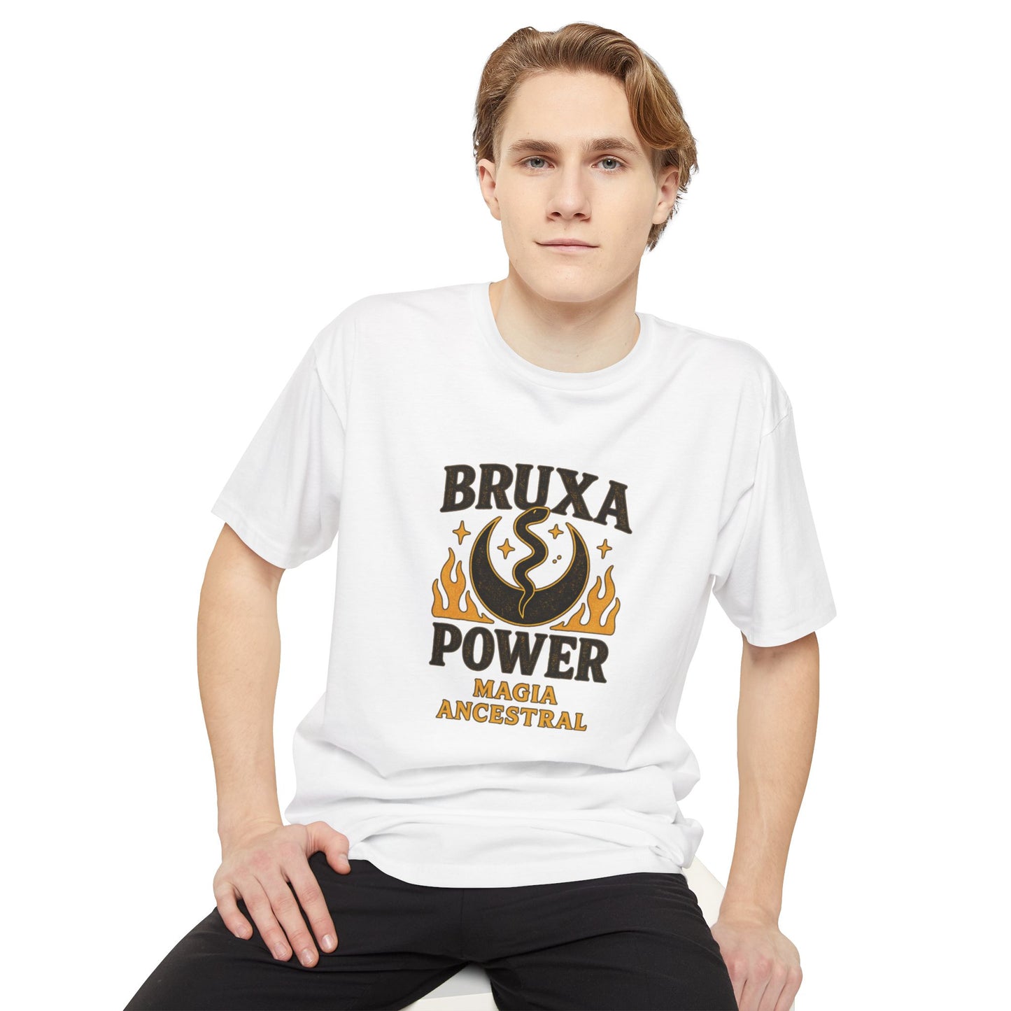 Bruxa Power Graphic Tee — Magia Ancestral Witchy T‑Shirt
