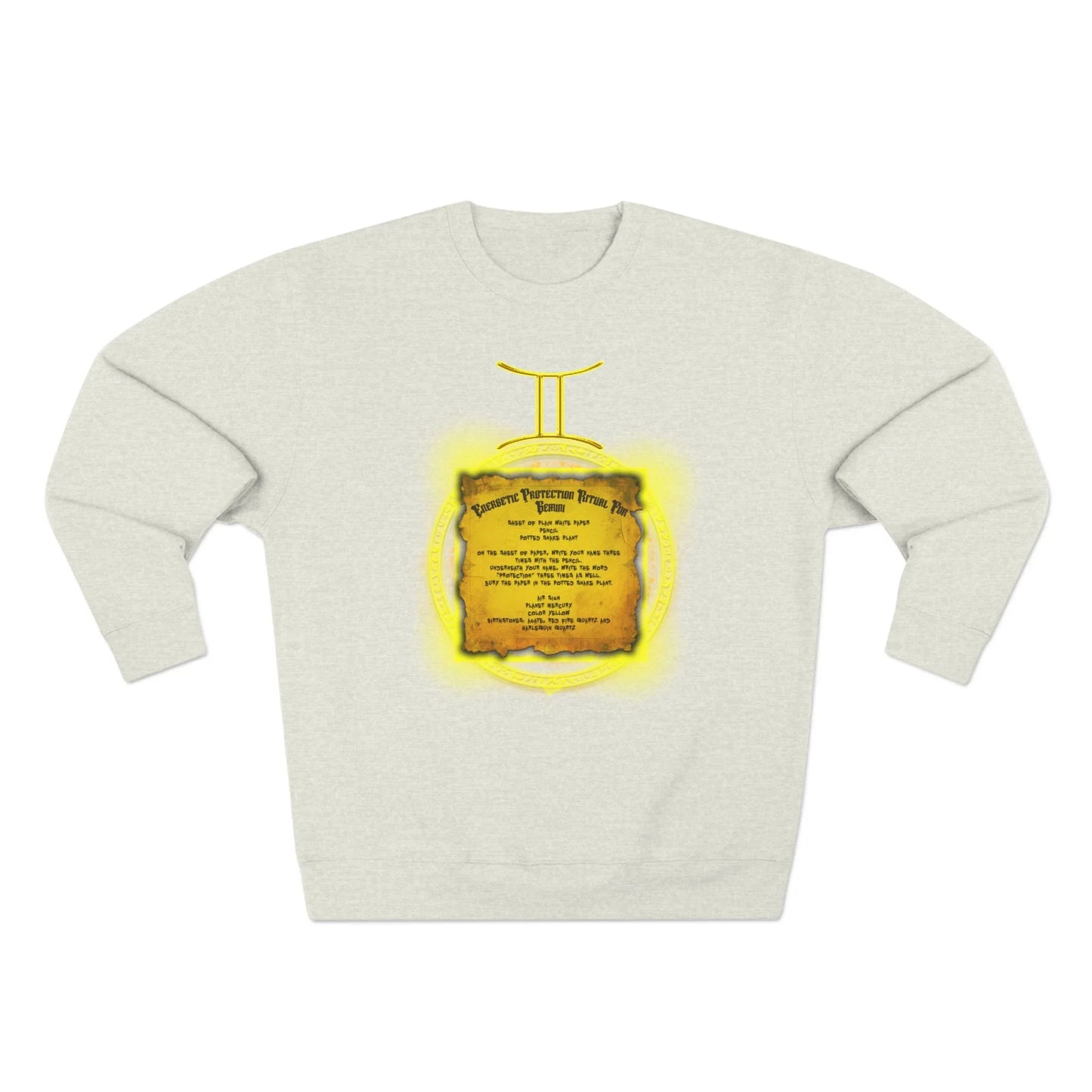 Gemini Protection Ritual Graphic Sweatshirt - Brazilian Folk Magik