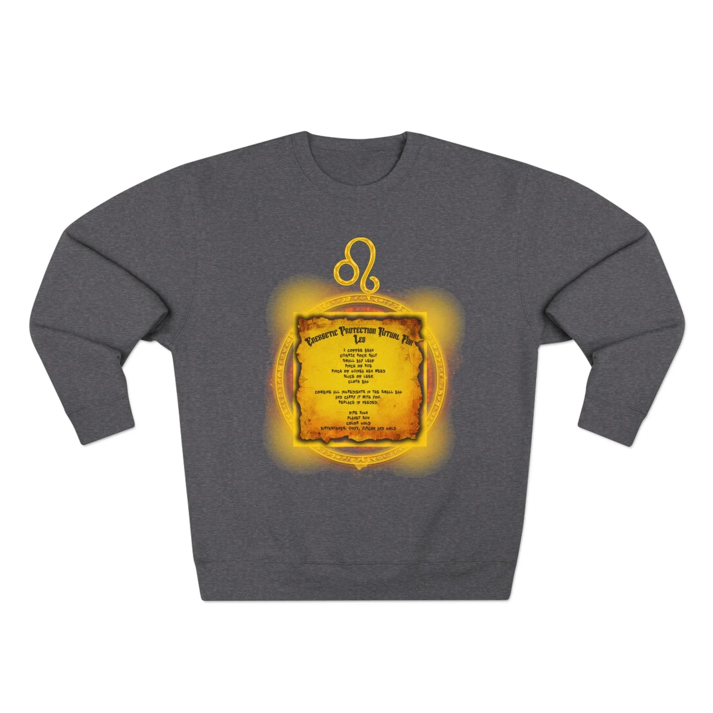 Leo Protection Ritual Graphic Sweatshirt - Brazilian Folk Magik