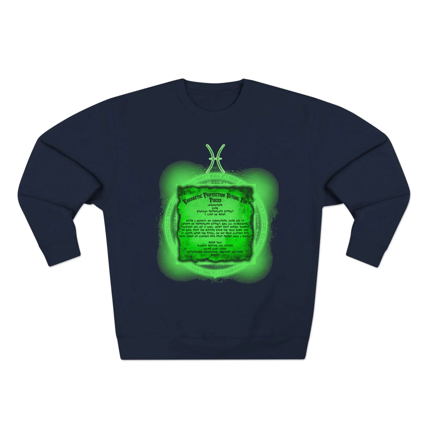 Pisces Protection Ritual Graphic Sweatshirt - Brazilian Folk Magik