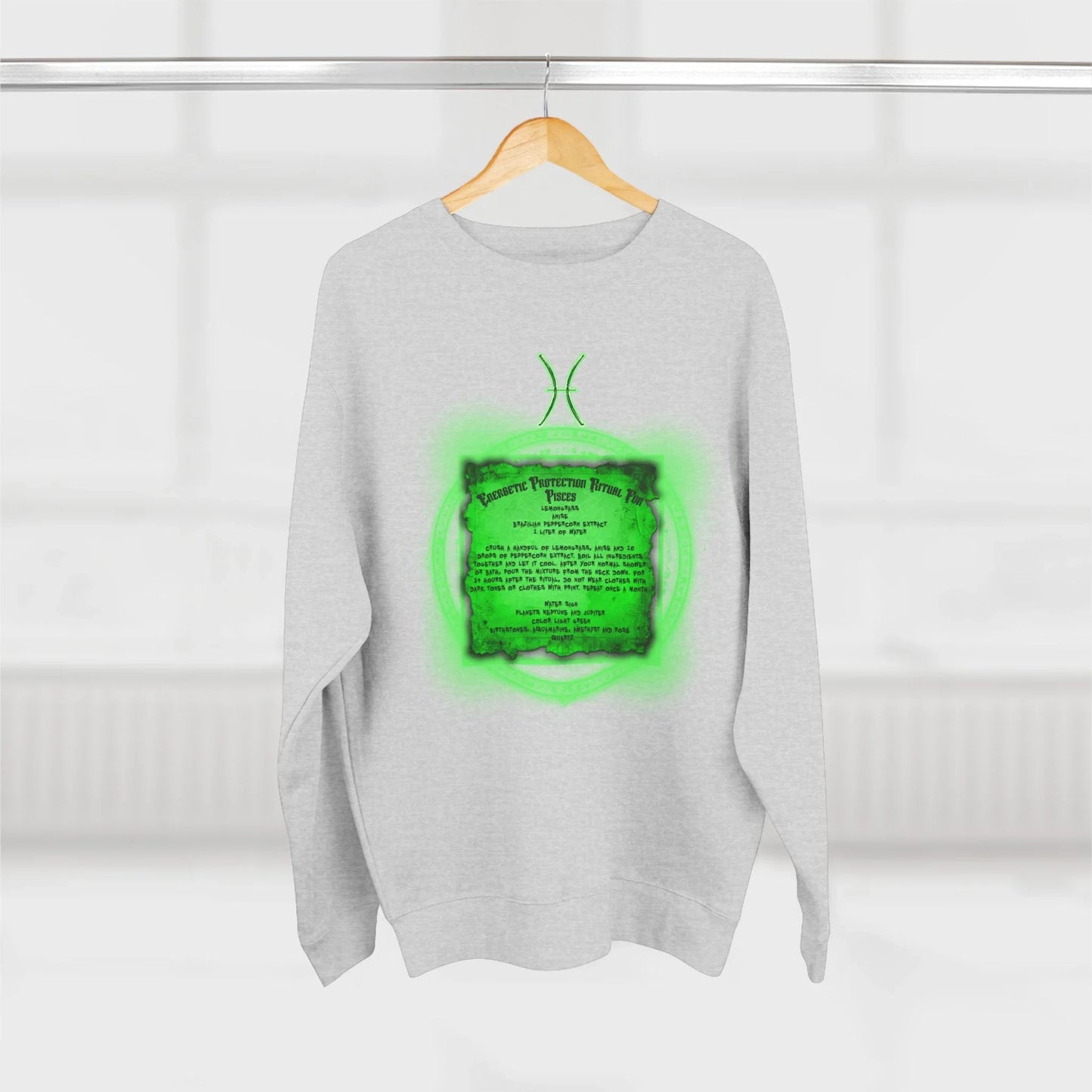 Pisces Protection Ritual Graphic Sweatshirt - Brazilian Folk Magik