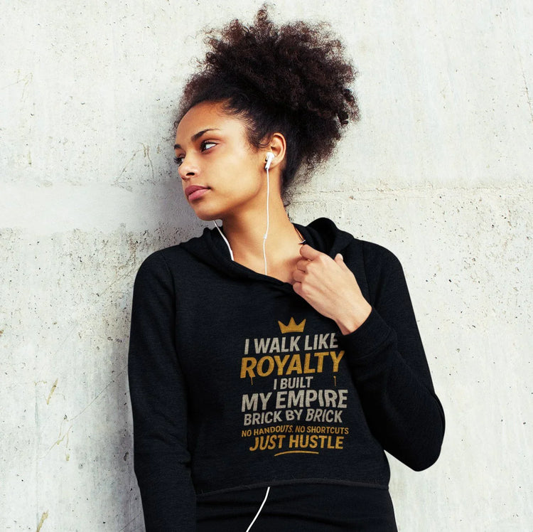 Crown Talk – Crop Hoodies with Powerful Affirmations - Brazilian Folk Magik