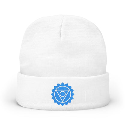 Boho Embroidered Knit Beanie Throat – SPE∆K
