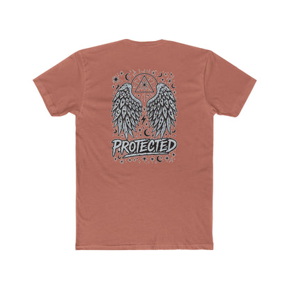 Angel Wings Graphic Tee — "Protected" Spiritual Comfort Shirt