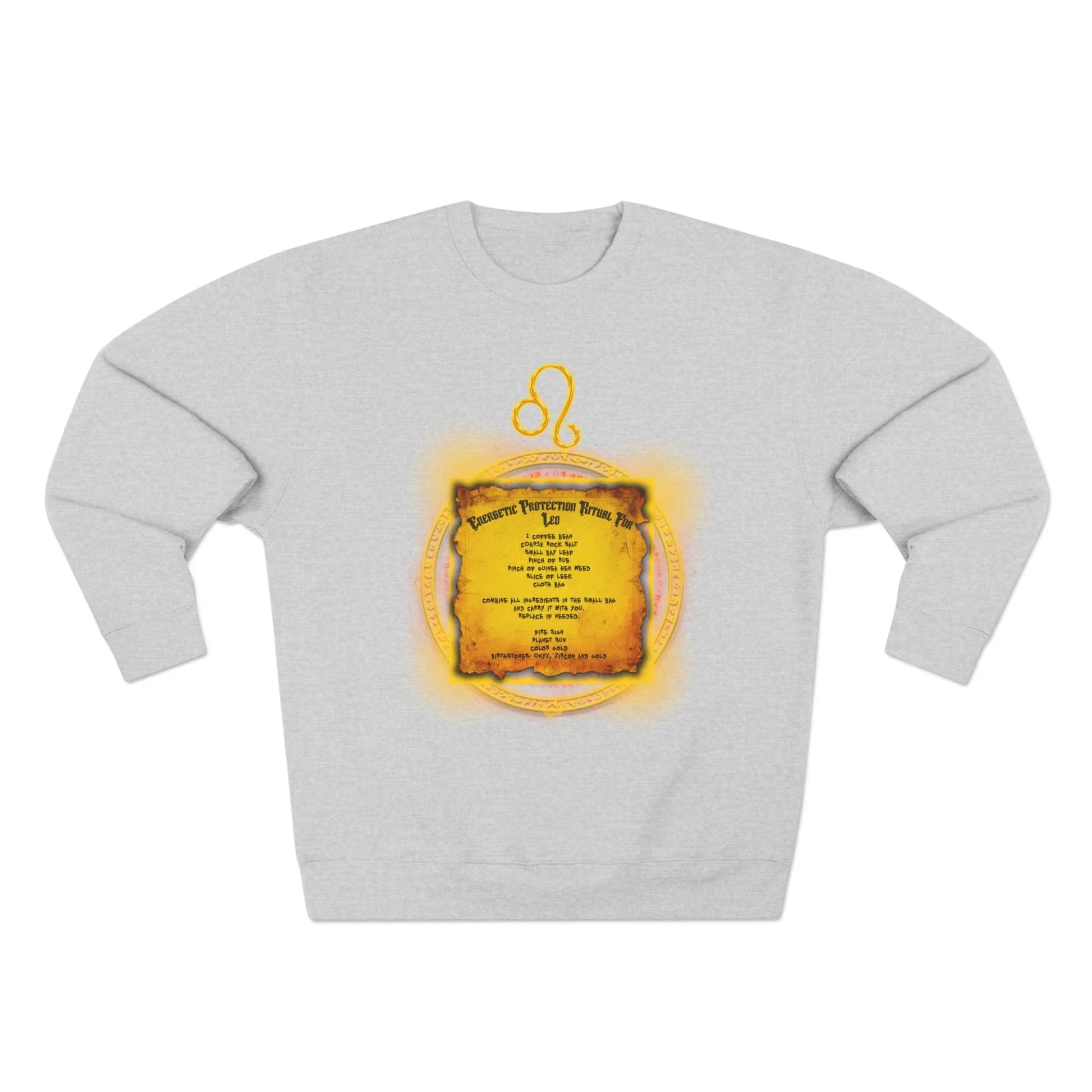 Leo Protection Ritual Graphic Sweatshirt - Brazilian Folk Magik