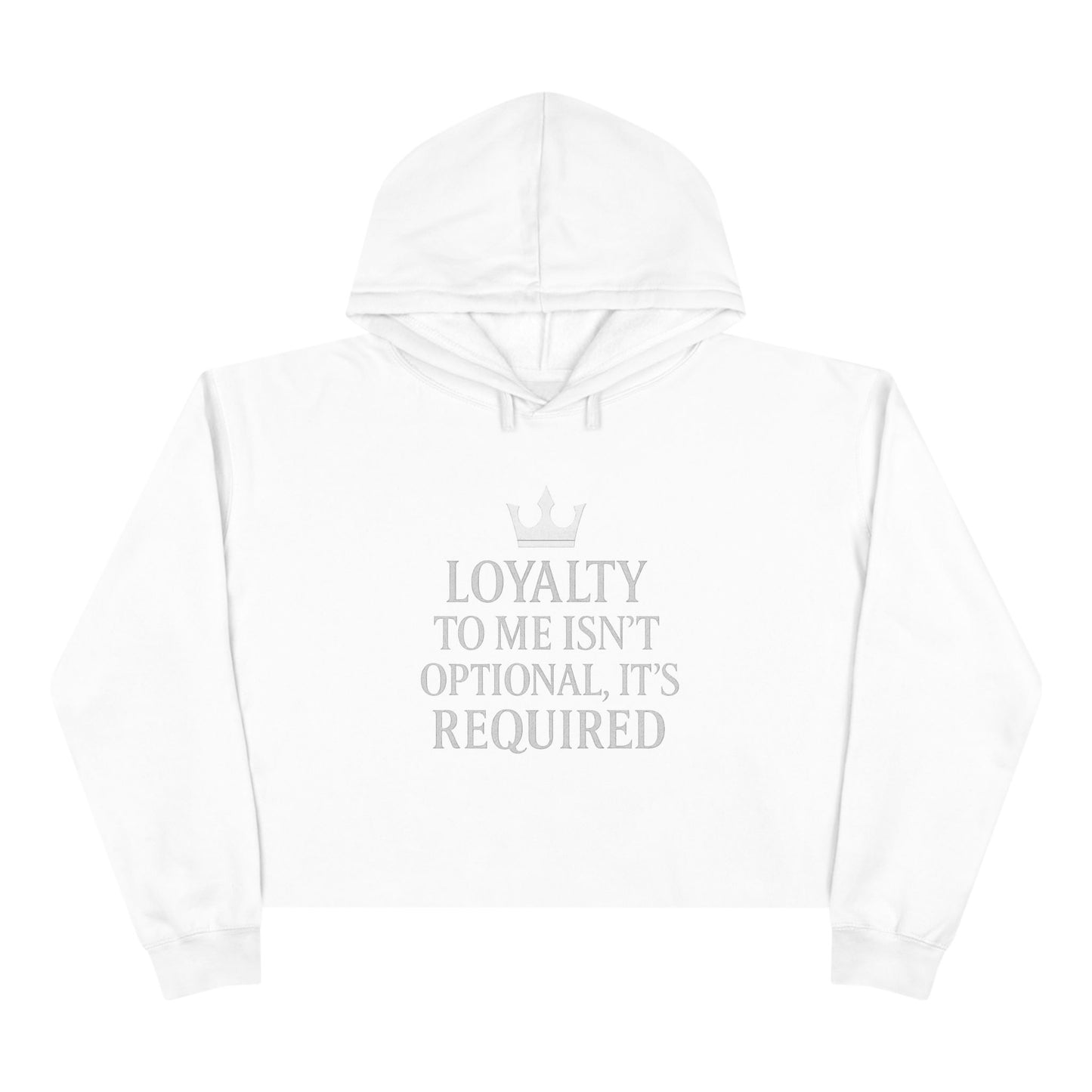 Loyalty - Crop Hoodie