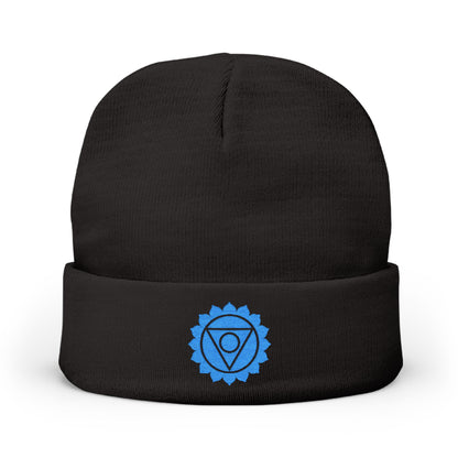 Boho Embroidered Knit Beanie Throat – SPE∆K