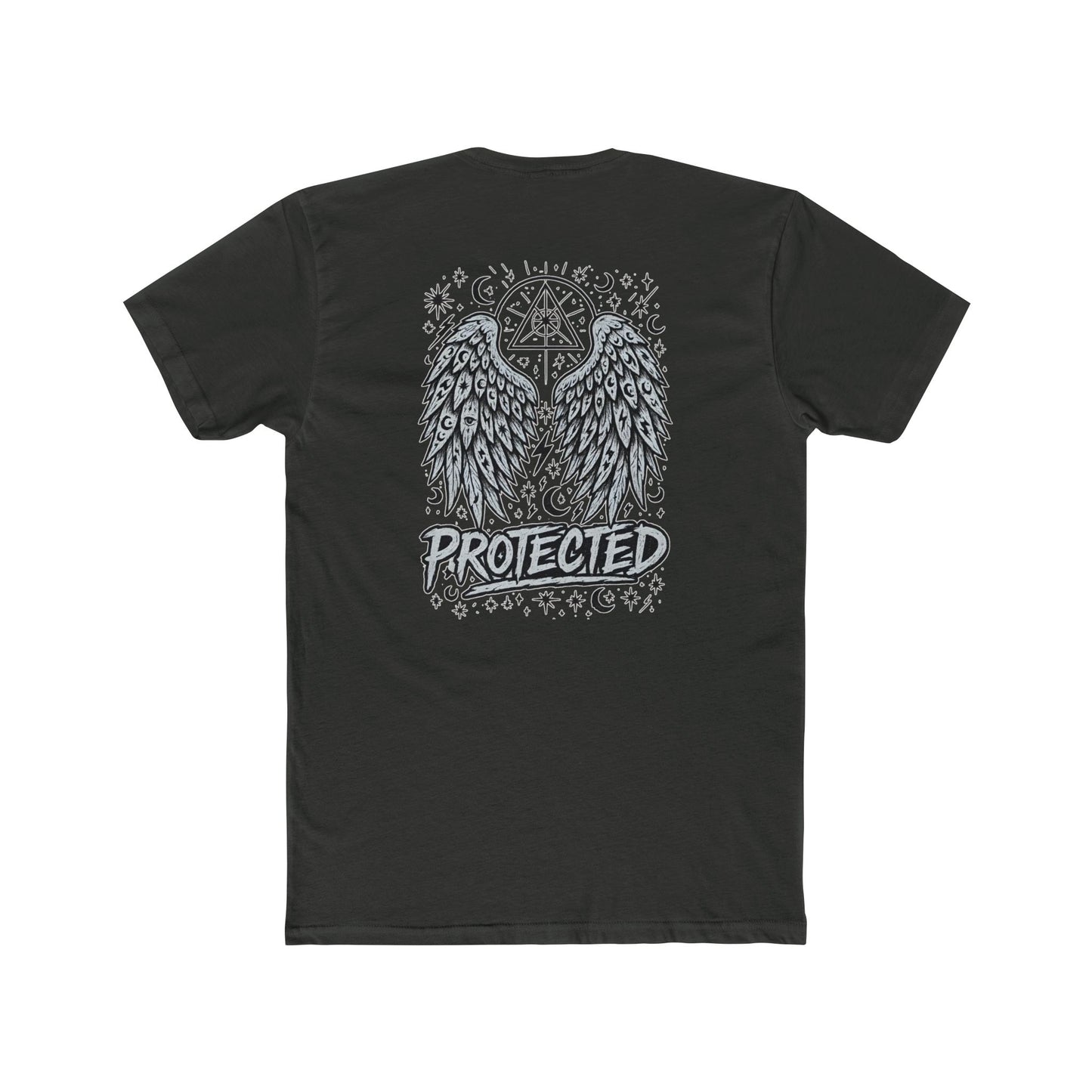 Angel Wings Graphic Tee — "Protected" Spiritual Comfort Shirt