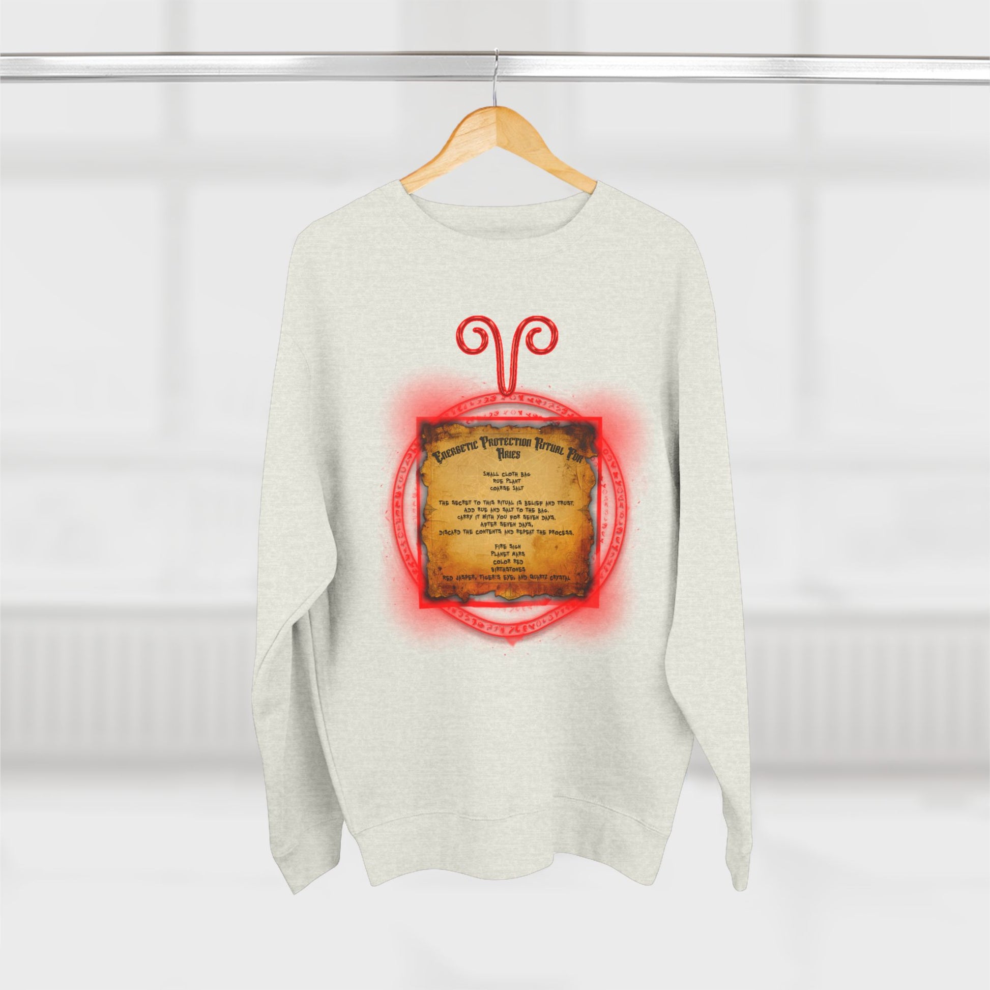 Aries Zodiac Protection Ritual Sweatshirt - Brazilian Folk Magik