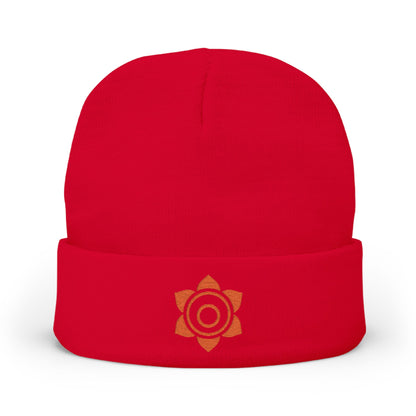 Boho Embroidered Knit Beanie Sacral – FL∆ME