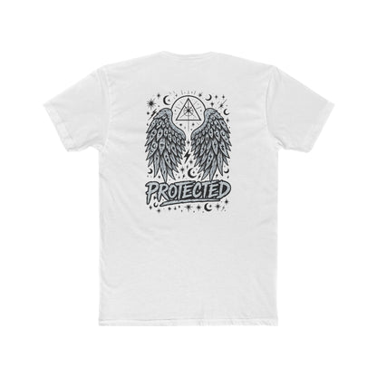 Angel Wings Graphic Tee — "Protected" Spiritual Comfort Shirt