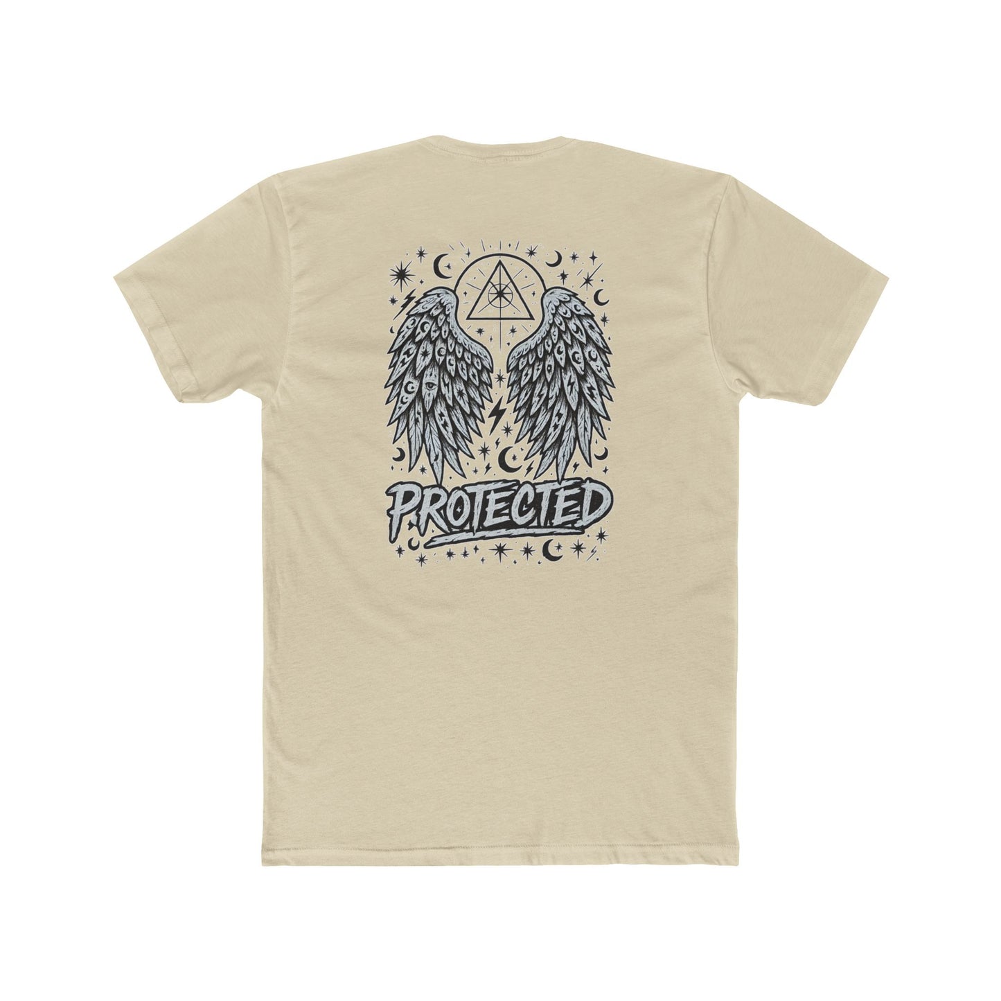 Angel Wings Graphic Tee — "Protected" Spiritual Comfort Shirt