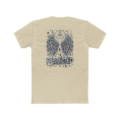 Angel Wings Graphic Tee — "Protected" Spiritual Comfort Shirt
