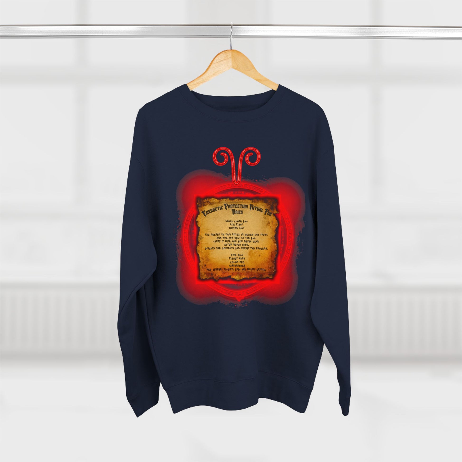 Aries Zodiac Protection Ritual Sweatshirt - Brazilian Folk Magik