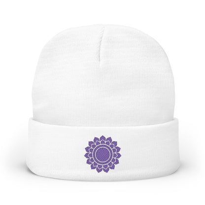 Boho Embroidered Knit Beanie Crown – ASCEND∆