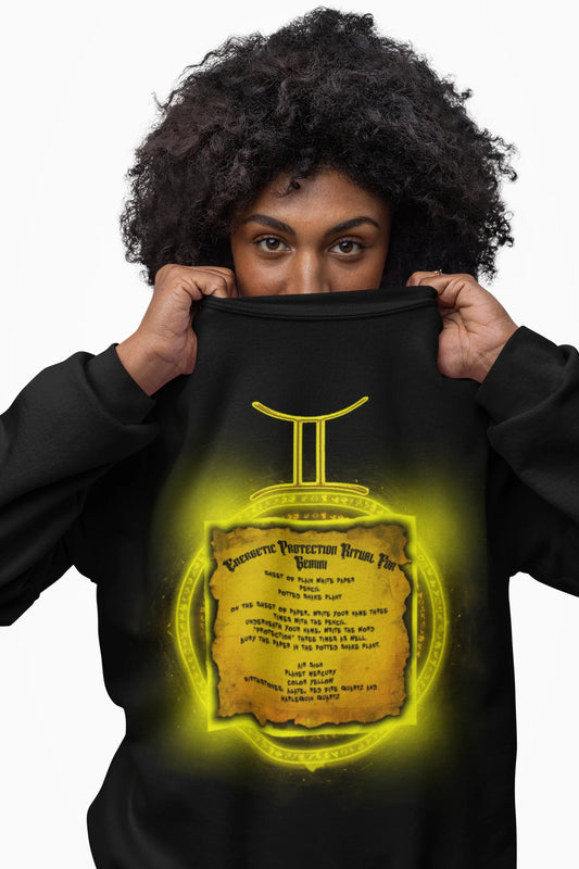 Gemini Protection Ritual Graphic Sweatshirt - Brazilian Folk Magik