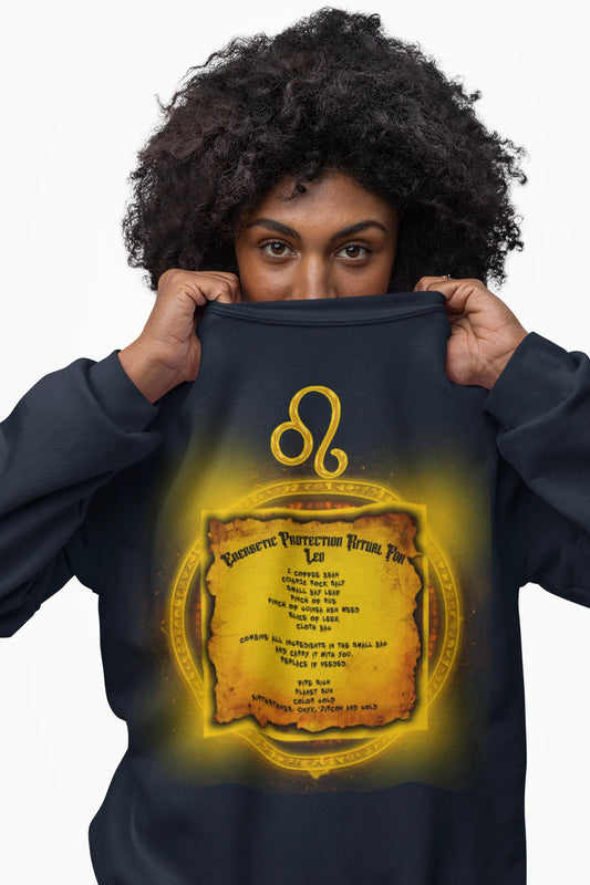 Leo Protection Ritual Graphic Sweatshirt - Brazilian Folk Magik