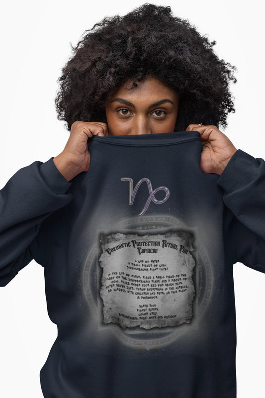 Capricorn Protection Ritual Graphic Sweatshirt - Brazilian Folk Magik