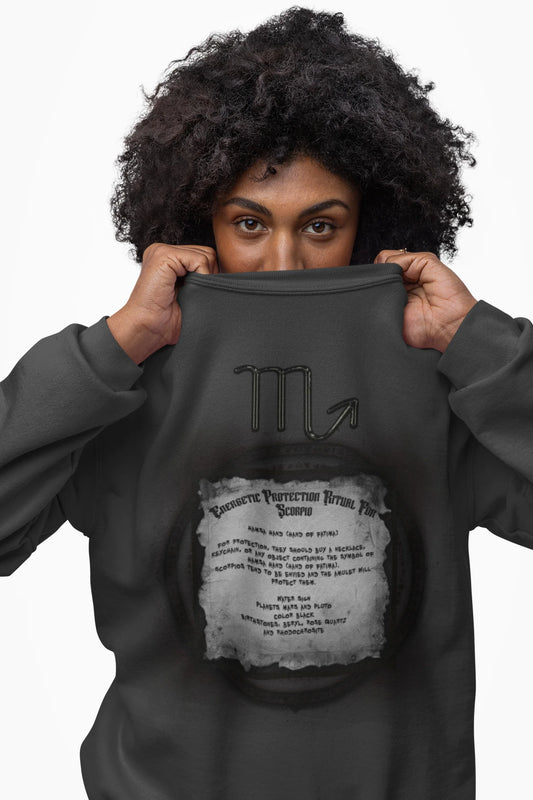 Scorpio Protection Ritual Graphic Sweatshirt - Brazilian Folk Magik