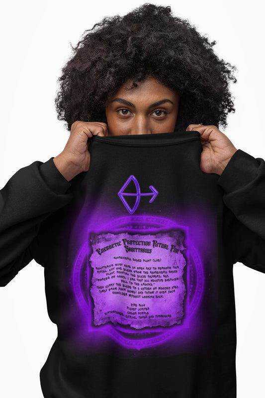 Sagittarius Protection Ritual Graphic Sweatshirt - Brazilian Folk Magik