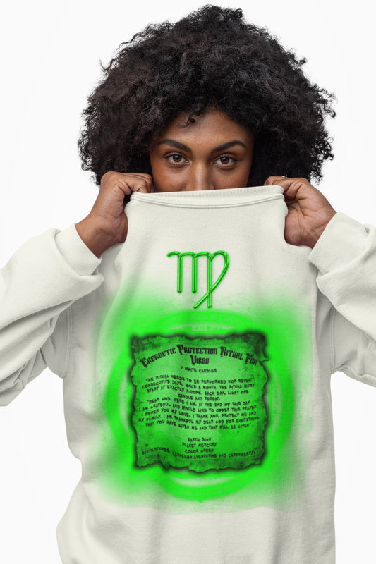 Virgo Protection Ritual Graphic Sweatshirt - Brazilian Folk Magik