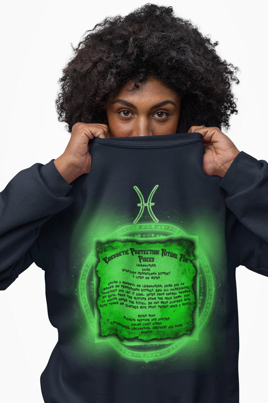 Pisces Protection Ritual Graphic Sweatshirt - Brazilian Folk Magik
