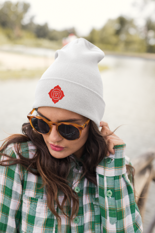 Boho Embroidered Knit Beanie Root – GROUND∆D