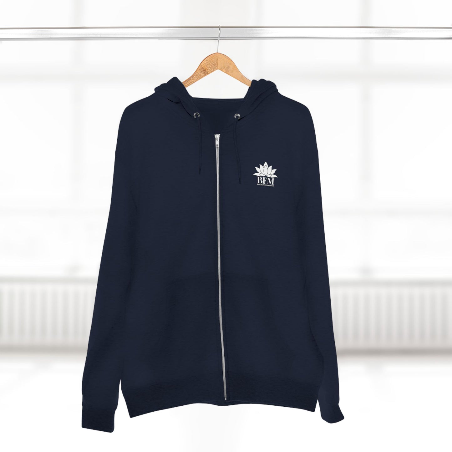 Pisces Zodiac Zip Hoodie — Twin Koi Fish Astrology Design