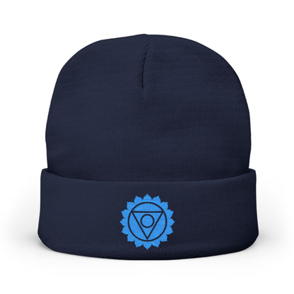Boho Embroidered Knit Beanie Throat – SPE∆K