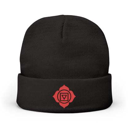 Boho Embroidered Knit Beanie Root – GROUND∆D