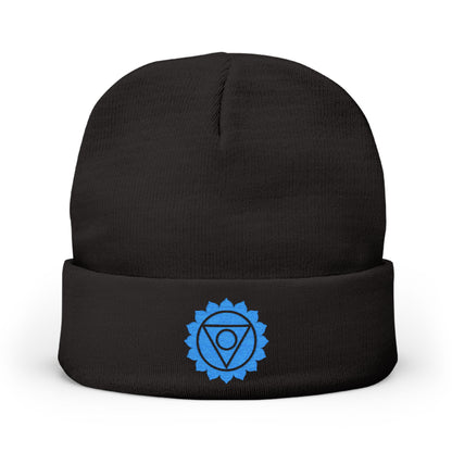 Boho Embroidered Knit Beanie Throat – SPE∆K