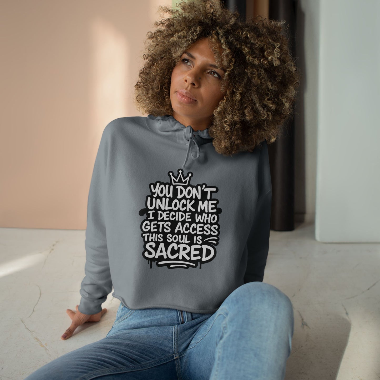 Sacred Soul Crop Hoodie